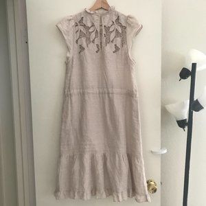 Ulla Johnson Amelie Floral Embroidered Lace Dress